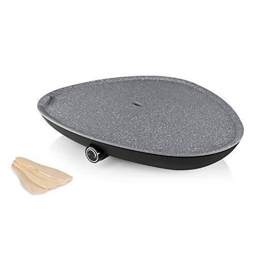 Plancha électrique triangulaire Princess Chef - 4/6 personnes - 50 x 42 cm - 2 000 W - Revêtement Terrazzo