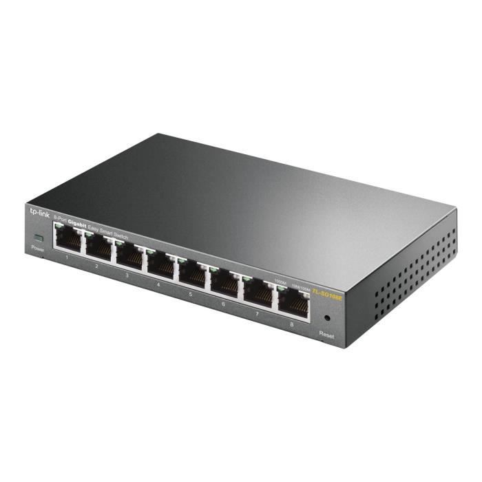 TP-LINK JetStream TL-SG108E Easy Smart Switch Commutateur Géré 8 x 10-100-1000 Ordinateur de bureau