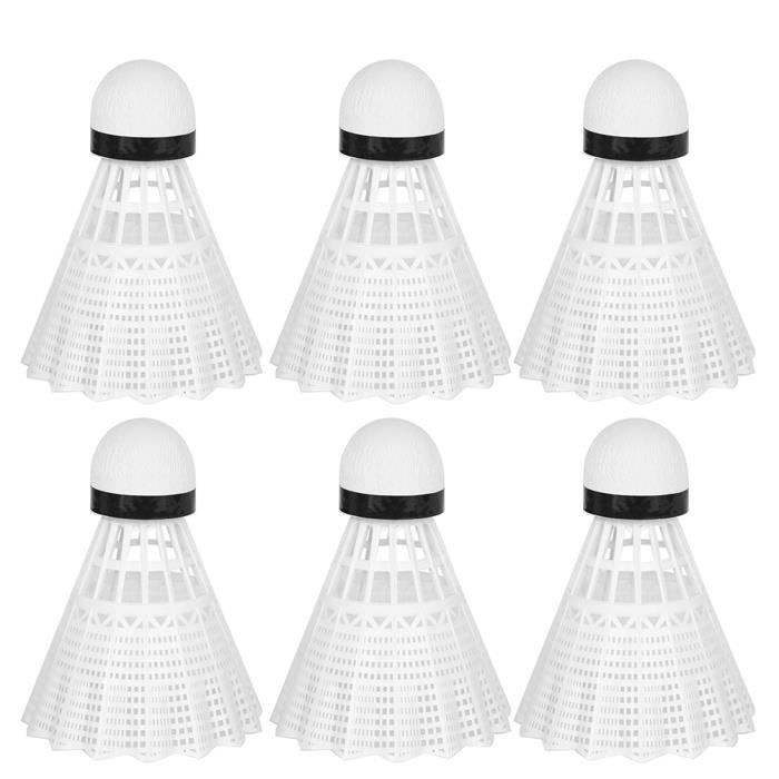6 pcs LED volant mousse tête coloré Nylon léger balle de badminton pour l'exercice VOLANT DE BADMINTON