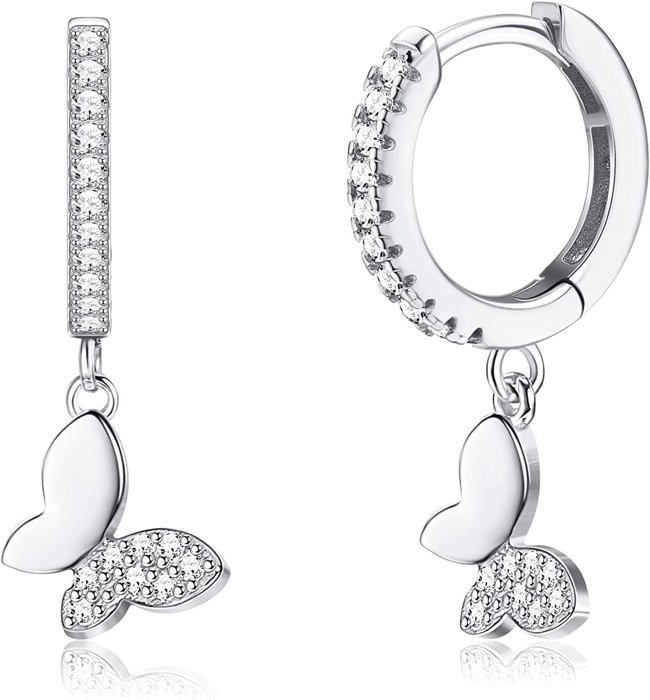 Orecchini Jewelryboxes Stile Regale Orecchini Borchia Con Corona E Zirconi Cubici 8mm - Argento Placcato, Chiusura A Farfalla, Unisex Borchie Con Motivo Corona Regalo Elegante - Foto 13