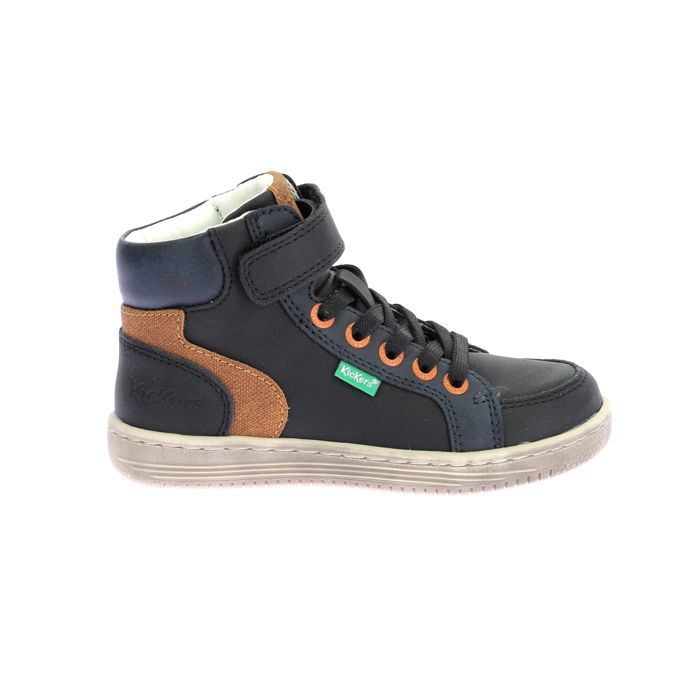 Kickers Baskets hautes - KICKERS - Lolastic - Noir - Confort optimal - Fermeture élastique et scratch
