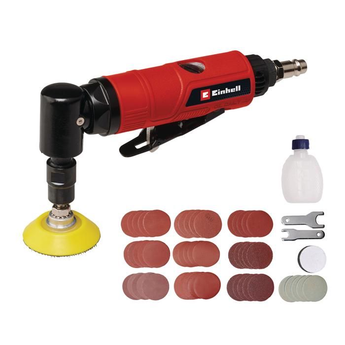 Einhell Meuleuse dangle pneumatique TC PA 50 pression de service 6 3 bar divers disques abrasifs inclus