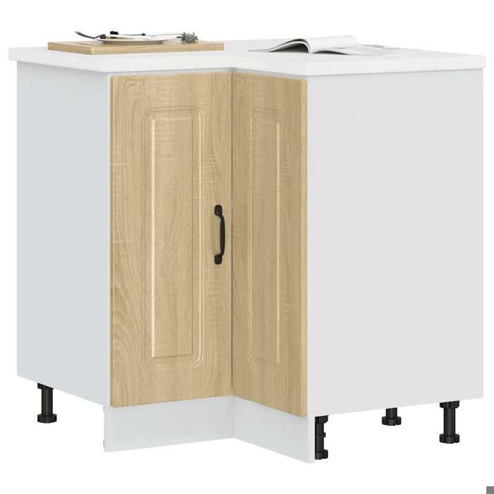 Prix Bas - Armoire dangle de cuisine Kalmar chêne sonoma bois ingénierie - Meuble de cuisine @BYJ3556488