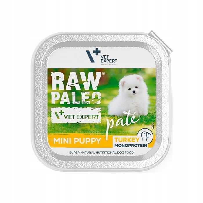 Pâtée pour chiot - INSPIREDDOG - Raw Paleo Mini 150g - Monoprotéiné (dinde) - Sans céréales - Pour petites races