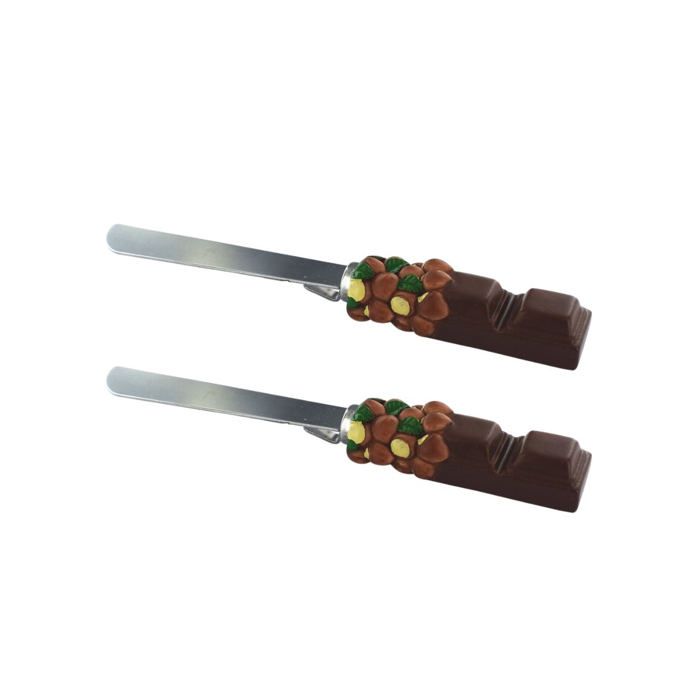 Fackelmann Ensemble de 2 Spatules - Pour pâte à tartiner - 19 cm