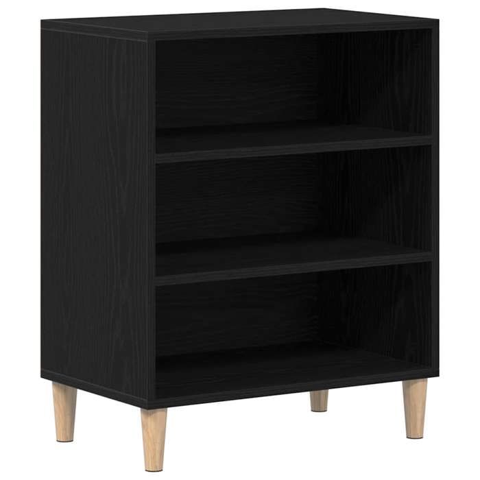 ESTINK® Buffet bas contemporain - Armoire Polyvalent - pour Cuisine/Salon -Noir en Chêne 57x35x70 cm - en Bois dingénierie @@796