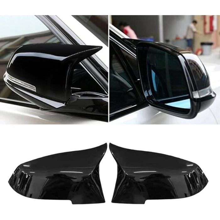2 PCS Compatible avec Coque de Rétroviseur BMW Série 1 F20 F21/2F22 F23 F87/3F30 F31 F34/4F32 F33 F36/i3 I01/X1 E84 Coques