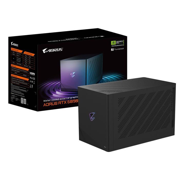 Carte graphique haute performance GIGABYTE AORUS RTX 5090 AI BOX GDDR7 512 Bits PCI E 5.0 2407 MHz - vue 2