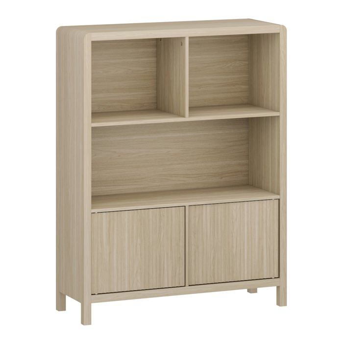 Commode - HELLOSHOP26 - Modèle intemporel - 4 compartiments - Push-to-Open - Effet chêne Commode - HELLOSHOP26 - Modèle intemporel - 4 compartiments - Push-to-Open - Effet chêne