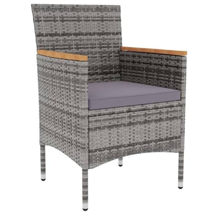 HOT SALE* Ensemble à manger de jardin - 3 pcs - SHIELD - Table de jardin et 2 Fauteuils - Résine tressée Gris 3602759 HOT SALE* Ensemble à manger de jardin - 3 pcs - SHIELD - Table de jardin et 2 Fauteuils - Résine tressée Gris 3602759