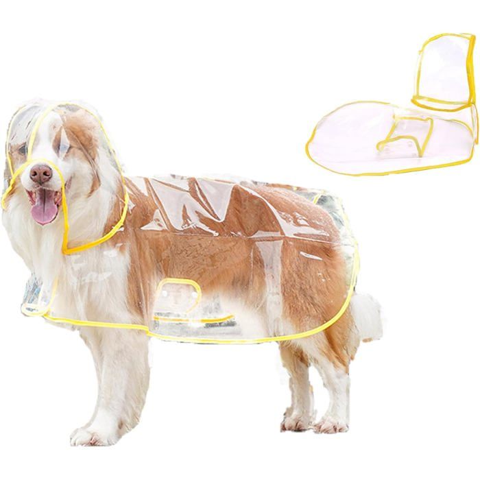 Poncho imperméable pour chien - Taille XXL - Matériau EVA et plastique - Imperméable et coupe-vent
