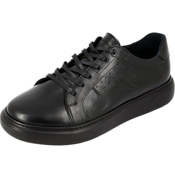 Basket homme de ville en véritable cuir noir SN342 40 Basket homme de ville en véritable cuir noir SN342 40