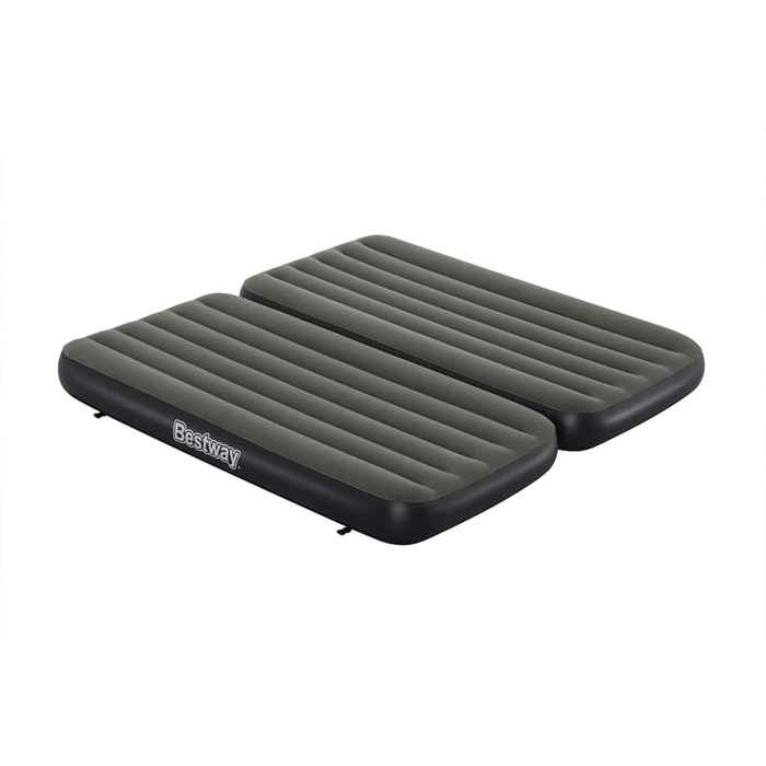 NEW Bestway Lit gonflable 3-en-1 Noir et gris 188x99x25 cm Meubles de camping _88279
