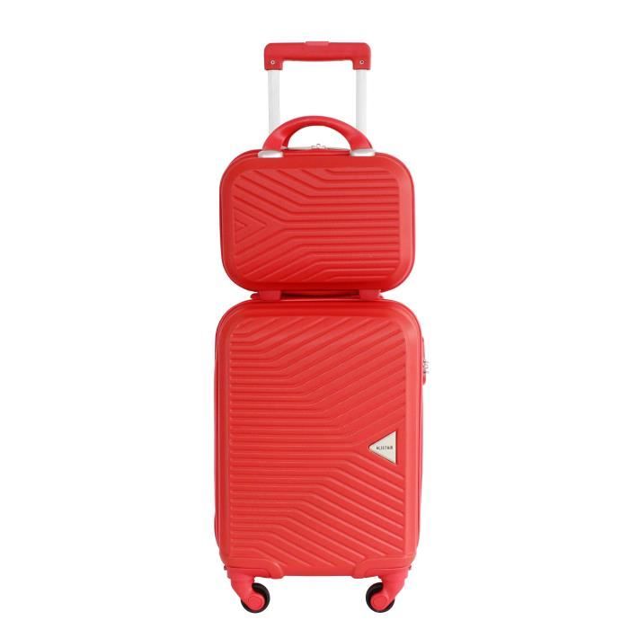 alistair "iron" valise cabine 50 cm et vanity xs - rouge