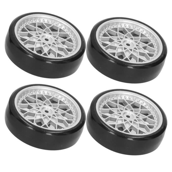 Alomejor RC Gummireifen 4er Set – Ersatzräder Für 1:24 Ferngesteuerte Autos, Größe Ca. 51x20 Mm