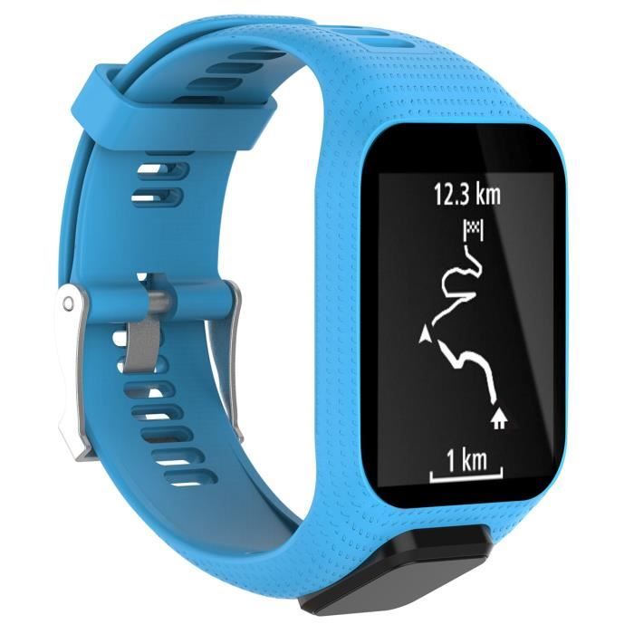 Bracelet de montre pour la montre GPS TomTom s rie 3 2 Bleu