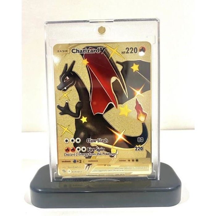 Carte Pokémon Dracaufeu Charizard V Shiny 79/73 Psa Métal Mewtwo Vmax Pikachu Gx Cdiscount