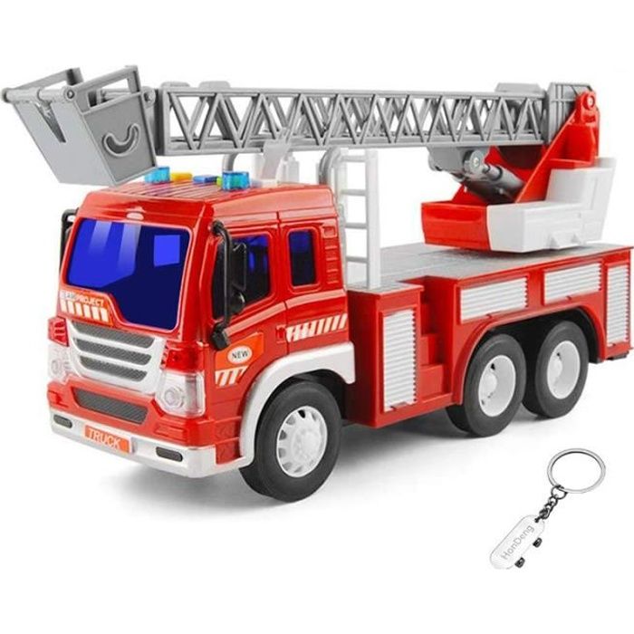 Jouet Camion Pompier, pour Enfants 3 Ans Voitures Miniatures Véhicules à  Inertie avec Force de Friction et Cadeaux Sonores. - Cdiscount Jeux - Jouets