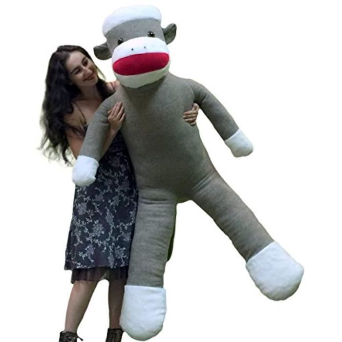 singe peluche geant