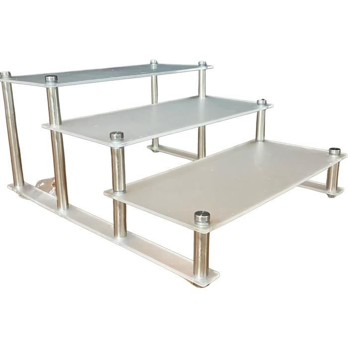 Étagère De Rangement Sporgo 3 Niveaux – Acier Carbone, 71x24,6 Cm, Pour Basket Foot Volley