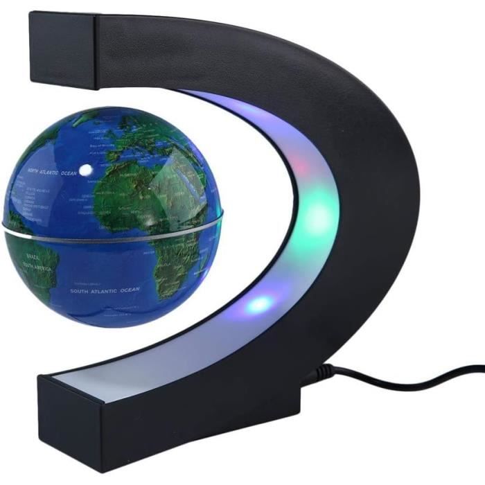Lampe Lévitation Magnétique Constellation Globe Lumineux - Changement Couleur & Projection Étoiles - Design Futuriste