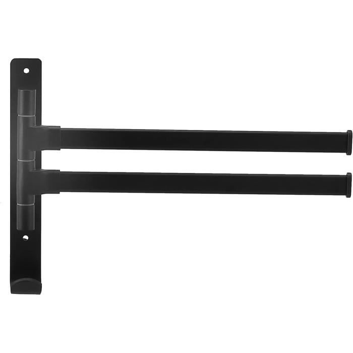 Porte-Serviettes Pivotant 3 Bras En Acier Inoxydable - Rangement Salle De Bain Moderne