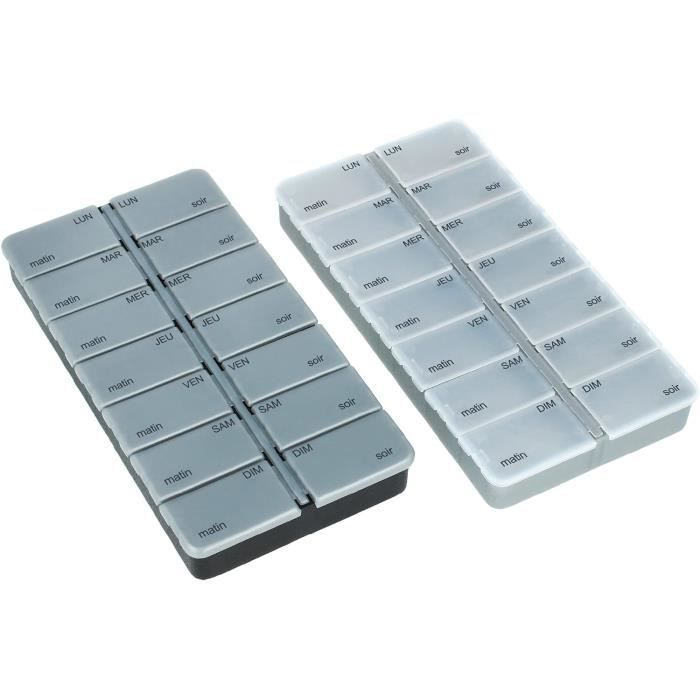 Lot De 2 Boîtes à Pilules Avec 3 Compartiments - Marque Kwmobile - Neuves