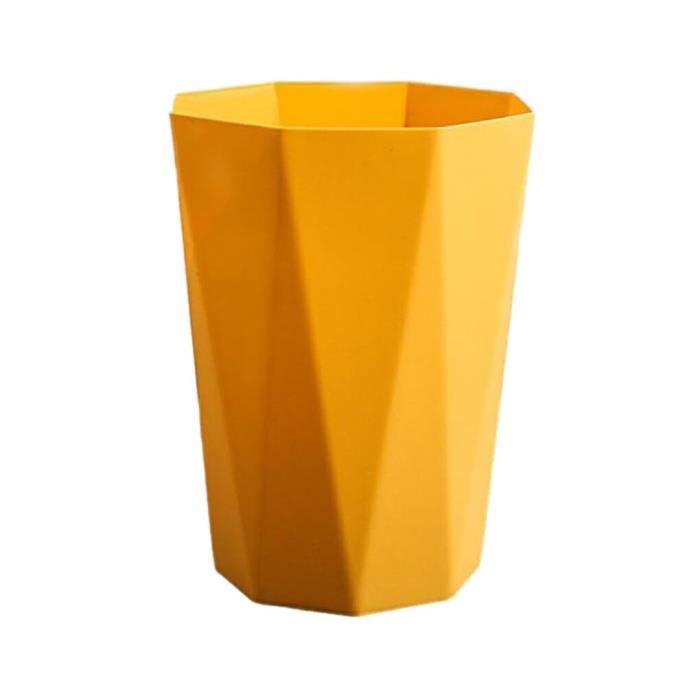 Poubelle 6L Noire Avec Fond Antidérapant - Design Simple Pour Cuisine, Bureau, Chambre