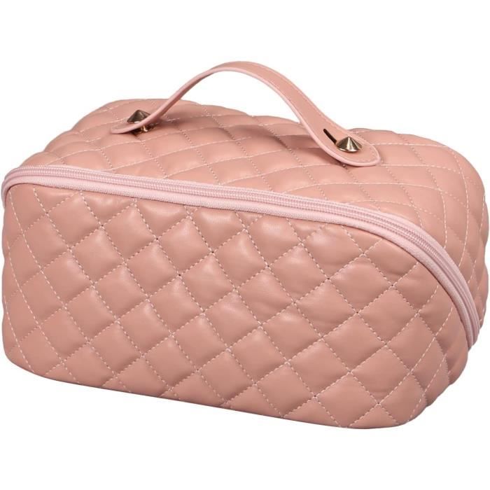 Marron Trousse De Toilette Voyage Grande Capacité, Imperméable PU