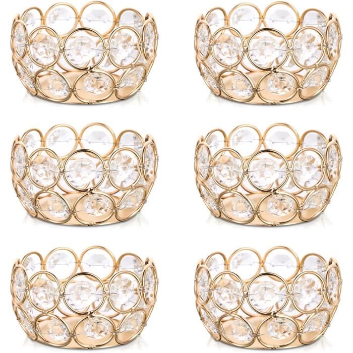 Bougeoir En Cristal Pour 7 Bougies Chauffe-plat - Décoration Intérieure Fleur De Lotus, Design Feng Shui - 11