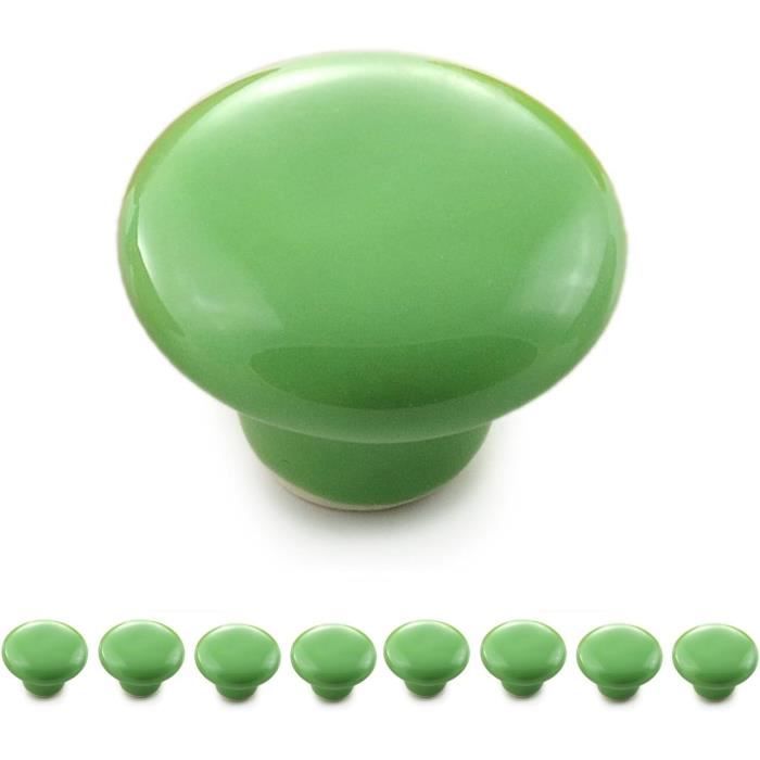 Poignée-Bouton Rond En Porcelaine, Bouton De Meuble, Bouton De Tiroir ...