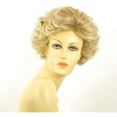 Perruque Courte Femme Blonde Dorée Méchée – Kimberley 24BT613 – Neuve Avec étiquettes