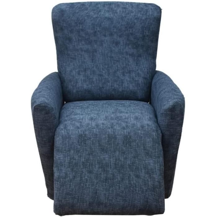 Highdi Housse De Fauteuil Relax Extensible, 4 Pièce Housse De Canapé Imprimé Classique Antidérapante Avec Poche Latérale, Protege De Meubles Lavable Pour 1 Places Fauteuil Inclinable (Triangle Ligne