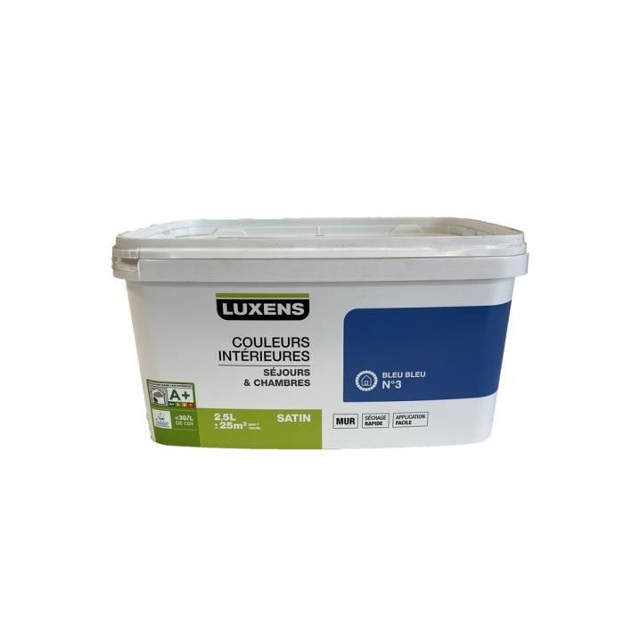 Peinture D Interieur Luxens Bleu N 3 2 5l Cdiscount Bricolage