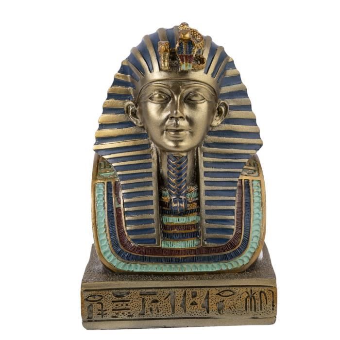 buste pharaon toutankhamon H39cm platre armé 