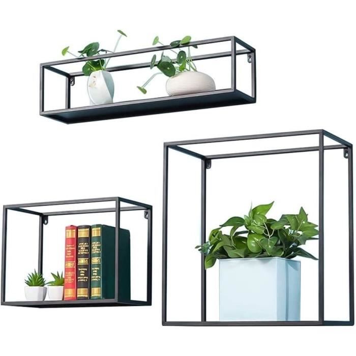 EFUTURETIME 4PCS Étagère Murale Flottante En Acrylique, 23*9.5cm, Etagere Adhésive Sans Percer