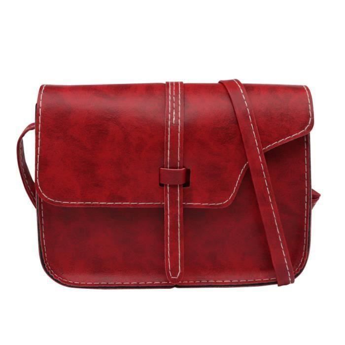 Petit Sac à Main Carré Vera Tucci Rhiannon - Cuir, Bandoulière, 18x18x10 Cm