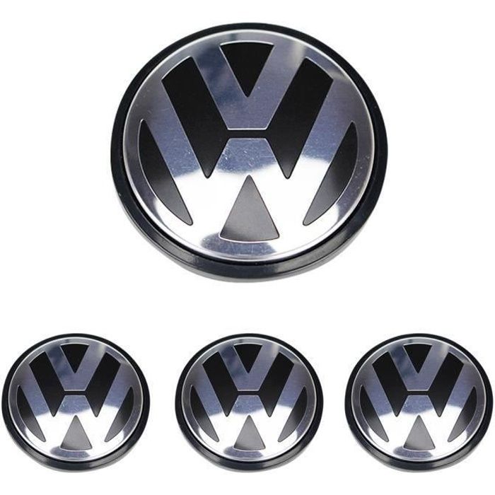 4 x caches moyeux centre roue VW pour Volkswagen 65mm ref. 3B7 601 171 me22435