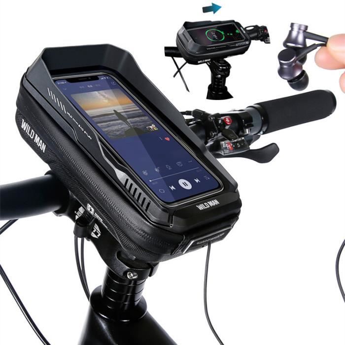 Avizar Support Vélo / Moto Téléphone avec Coque Intégrale Étanche et Tactile - Support voiture