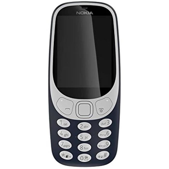 Nokia 3310 - Téléphone portable débloqué GSM (Ecran 2,4 pouces, ROM 32Go, Double SIM Appareil photo 2MP) Bleu Nuit[589] - Reconditionné Nokia sur Cdiscount Seconde Vie