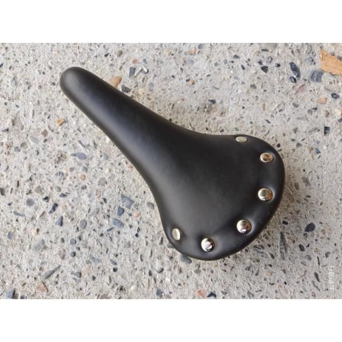 Selle De Vélo En Cuir Vintage - Dimensions 280x150x50 Mm, Rembourrage Confortable, Ergonomique Pour Hommes/femmes