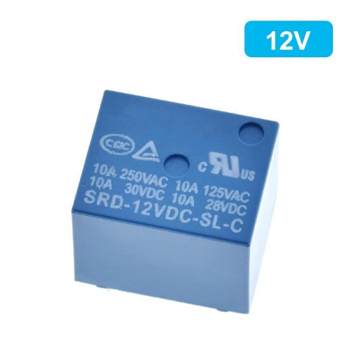 Couleur 12V Relais SRD-03VDC-SL-C SRD-05VDC-SL-C SRD-06VDC-SL-C SRD ...
