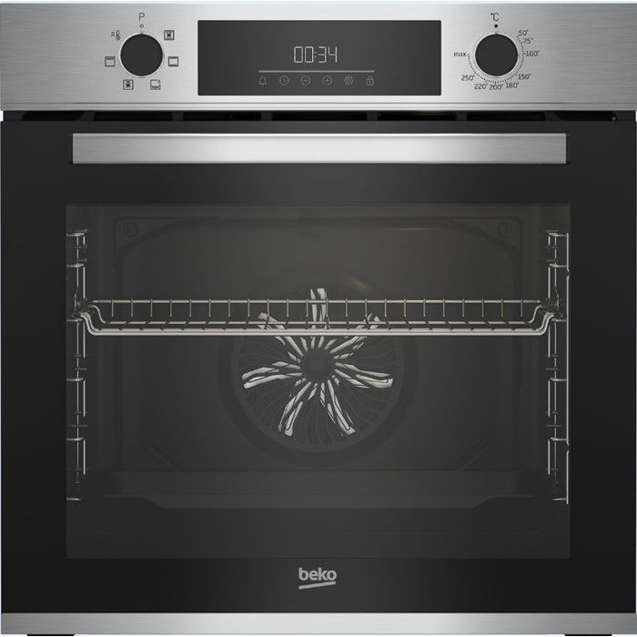 Four encastrable multifonction BEKO BBIE12300XD - Chaleur brassée - 72L - Inox