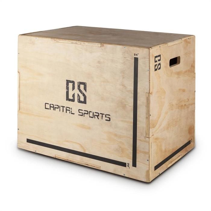 Plyo-Box En Bois 3 Hauteurs (20/24/30 Pouces) - Pour Entraînement Plyométrique Et Cross Training