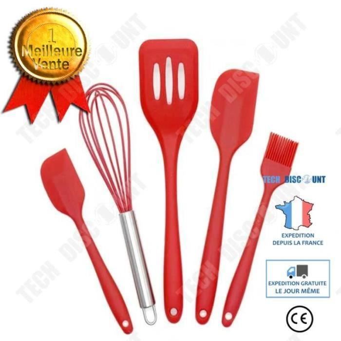 Lot De 2 Fourchettes En Silicone Noires Anti-rayures - Ustensiles De Cuisine Sans Chaleur, Légers Et Ergonomiques - 29,5 Cm