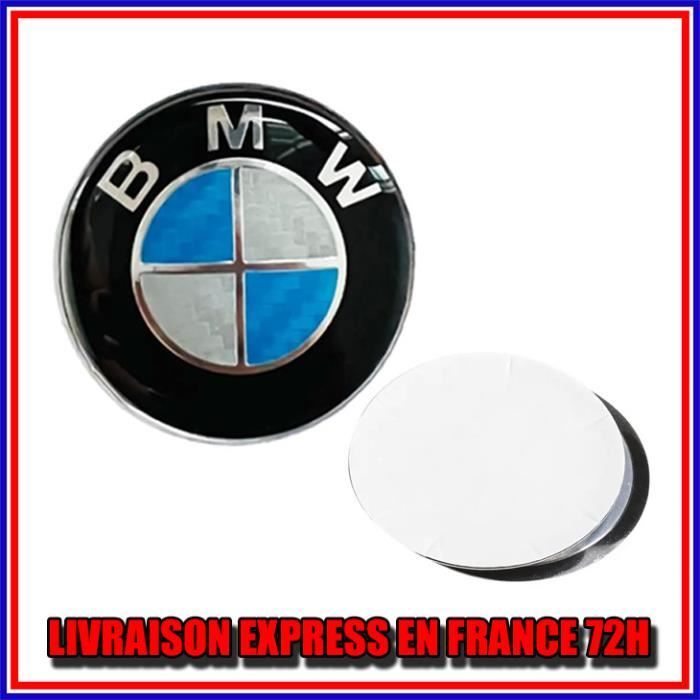 Autocollant Fibre Carbone Pour Volant Mercedes Classe C W204 (2005-2012) – Lot De 3 Pièces – Décor Logo – Pose Facile