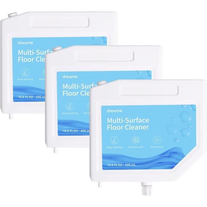 Solution de nettoyage Dreame pour aspirateur robot Dreame L10s Ultra300ml x 3 Pcs