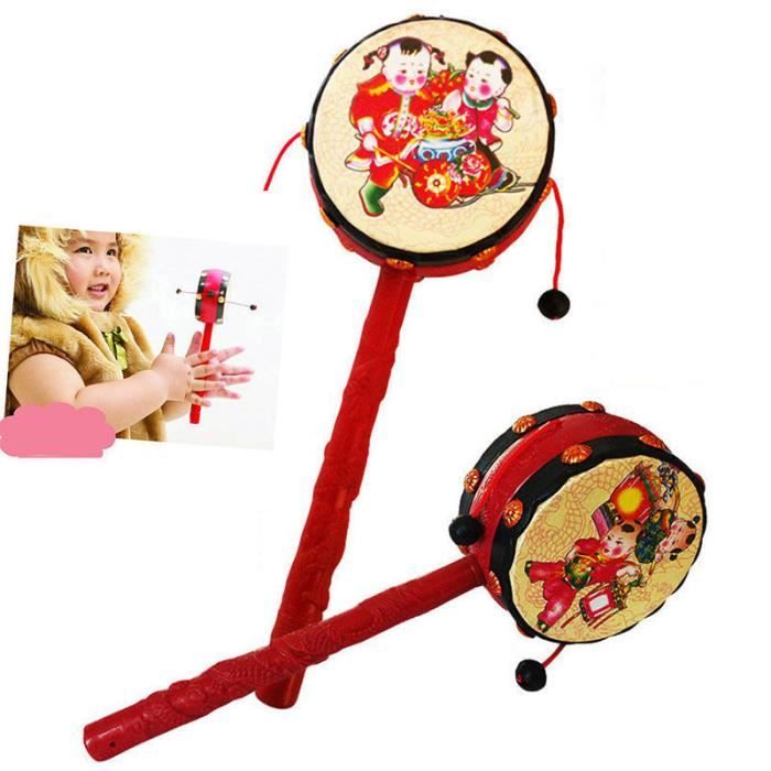 tambour bebe bois