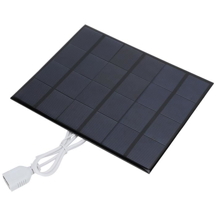 Panneau Solaire 12W USB-C Pour Caméra Et Projecteur - IP66, Support 360°, Câble 9,8 Pieds - Recharge Continue