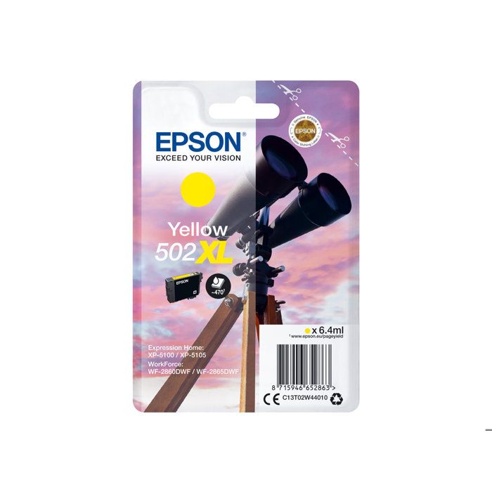EPSON Cartouche dencre originale 502XL - 6.4 ml - haute capacité - Jaune